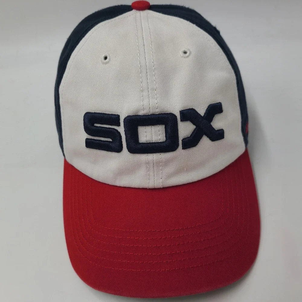 Chicago White Sox Hat Fitted M 47 Brand Franchise White Blue Red MLB Baseball